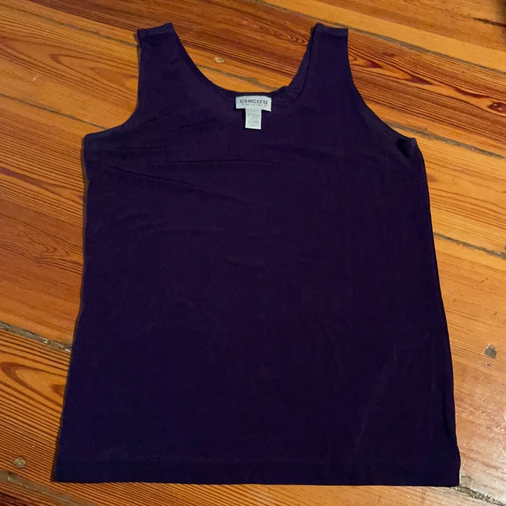 Chico’s travelers tank.  Size 1 (medium)